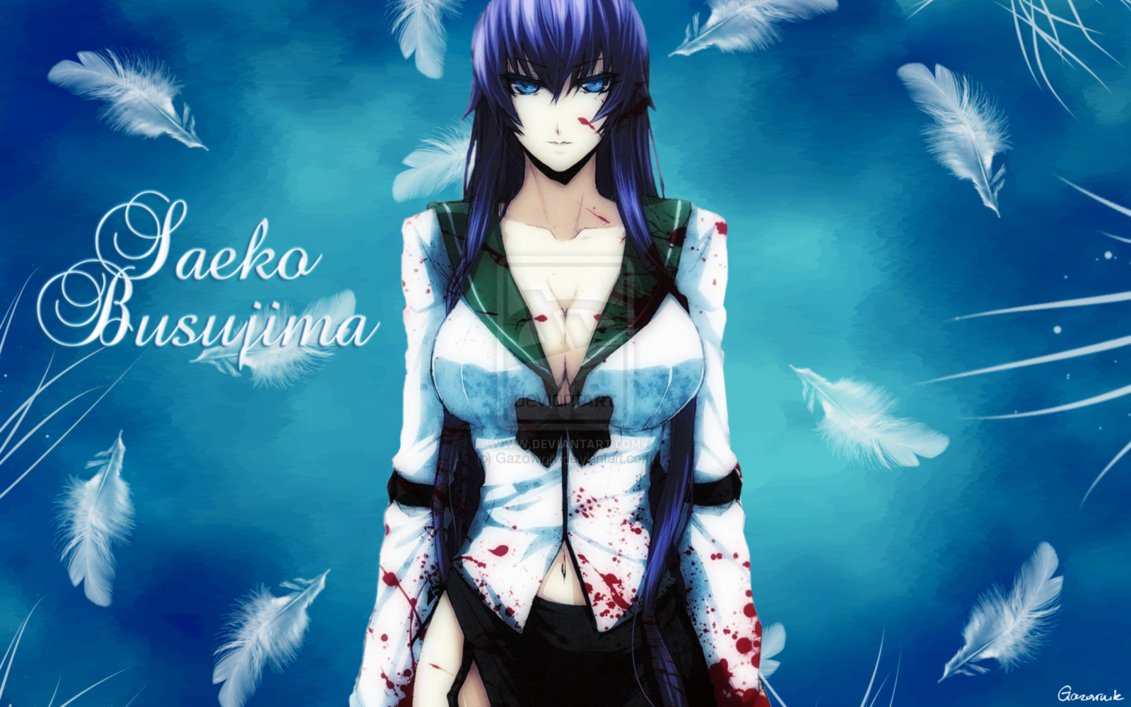 Highschool Of The Dead Saeko Wallpaper