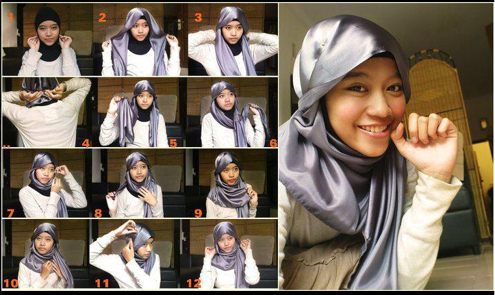 Hijab Modern Segi Empat