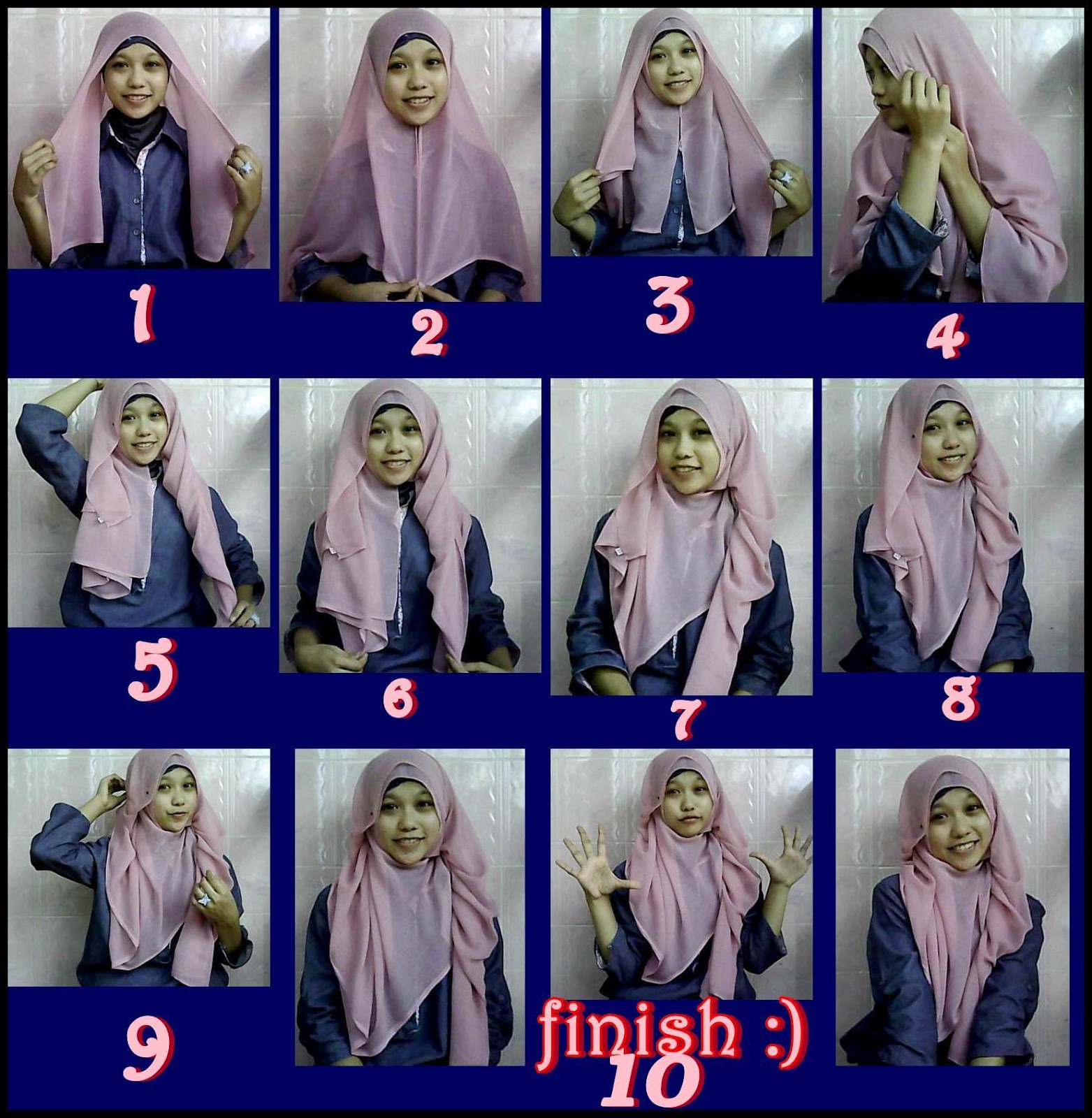 Hijab Tutorial Paris Segitiga