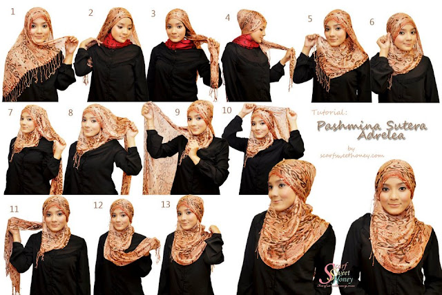 Hijab Tutorial Pashmina Chiffon