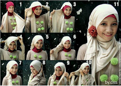 Hijab Tutorial Pashmina Kaos