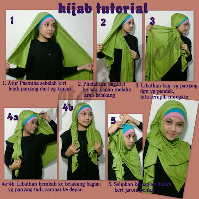 Hijab Tutorial Pashmina Kaos