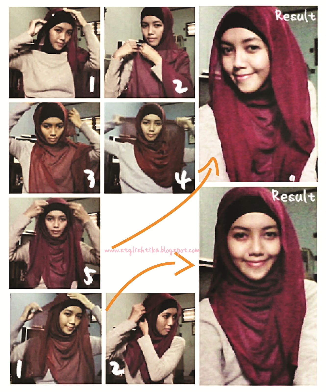 Hijab Tutorial Segi Empat Simple