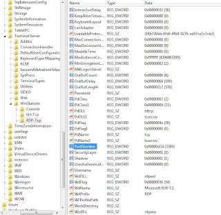 Hklm System Currentcontrolset Control Terminalserver Winstations Rdp Tcp