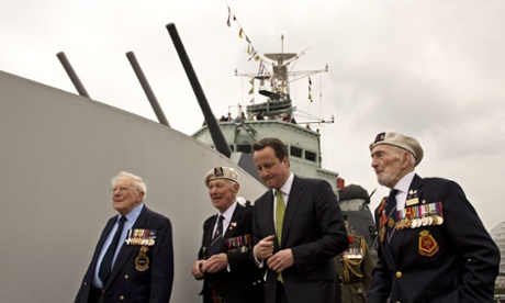 Hms Belfast Guns Aimed At Service Station