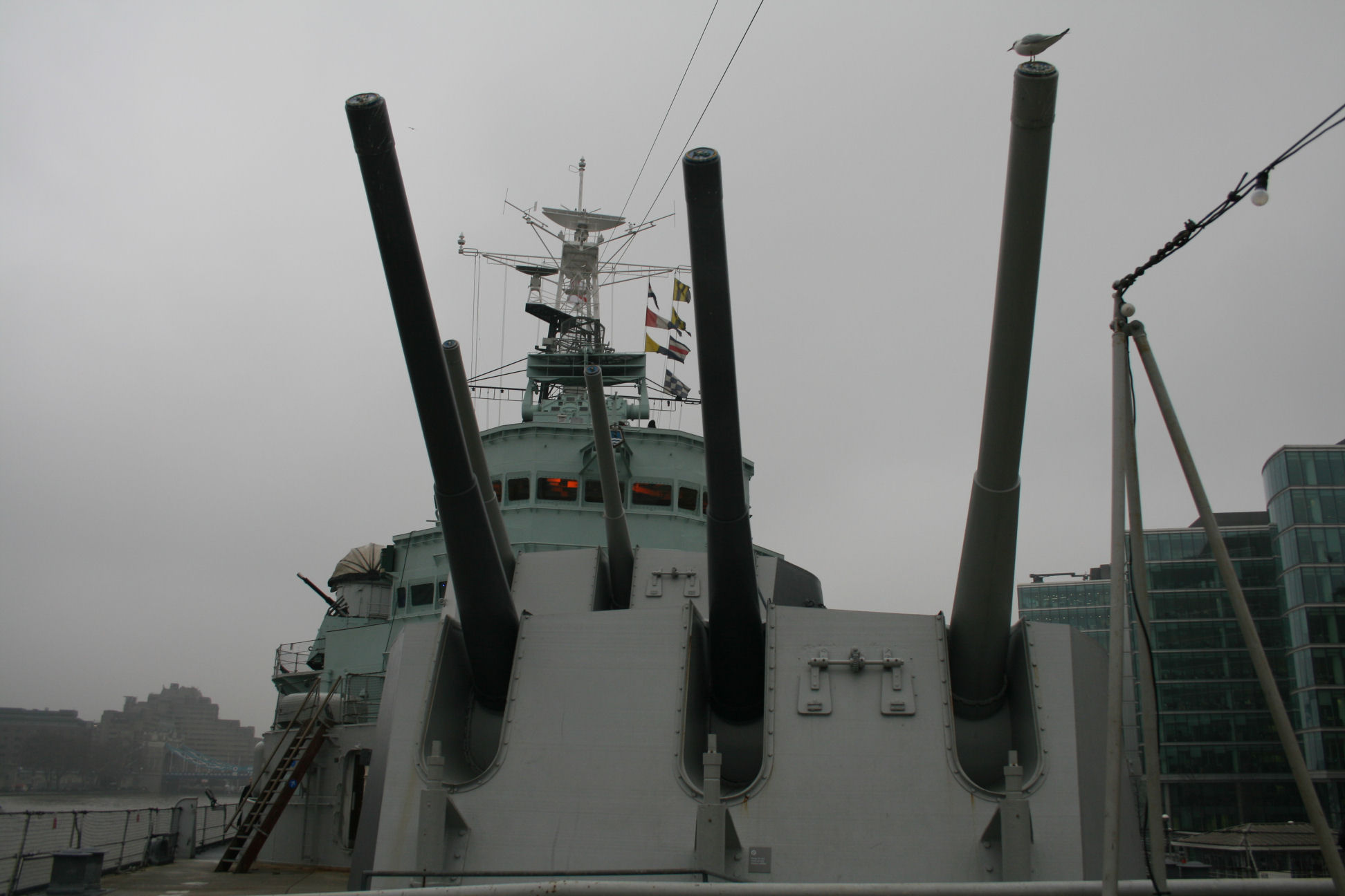 Hms Belfast Guns Trained On