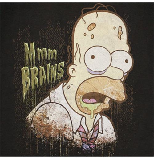 Homer Simpson Brains Zombie