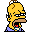 Homer Simpson Drooling Emoticon