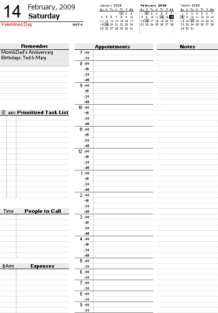 Homework Diary Template