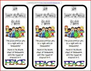 Homework Pass Printable