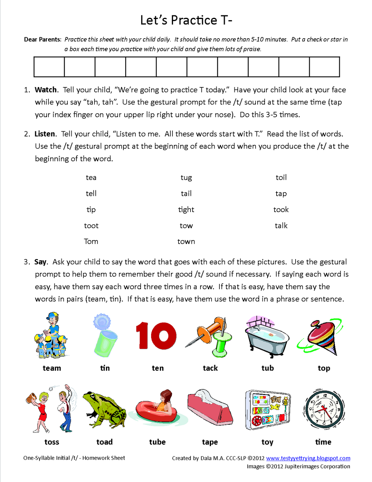 Homework Sheets For Kids To Print