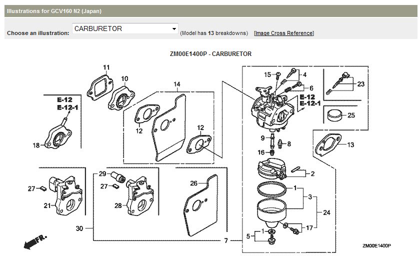 Honda Gcv160 Carburetor Gaskets