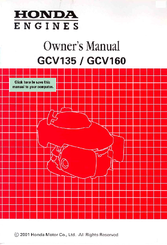 Honda Gcv160 Manual Pdf