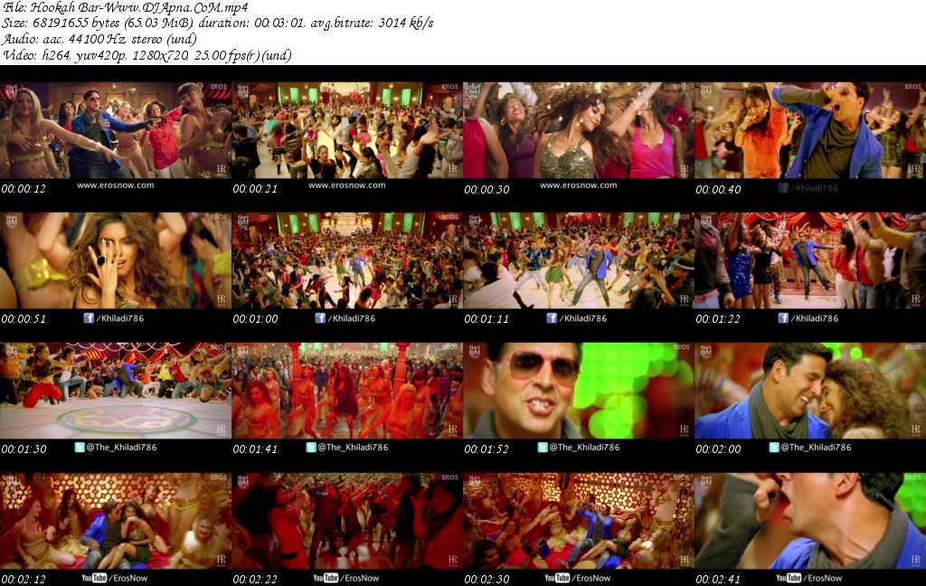 Hookah Bar Song Khiladi 786 Free Download