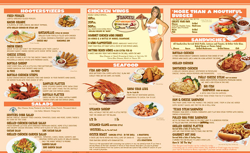 Hooters Menu Wings