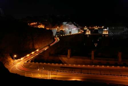 Hoover Dam At Night