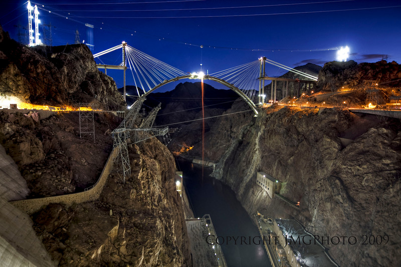 Hoover Dam Bypass Bridge Construction
