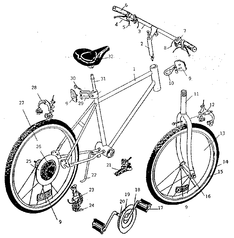 Huffy Bikes Parts