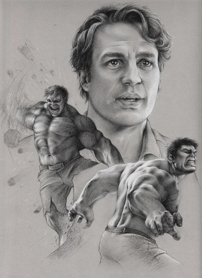 Hulk Face Drawing