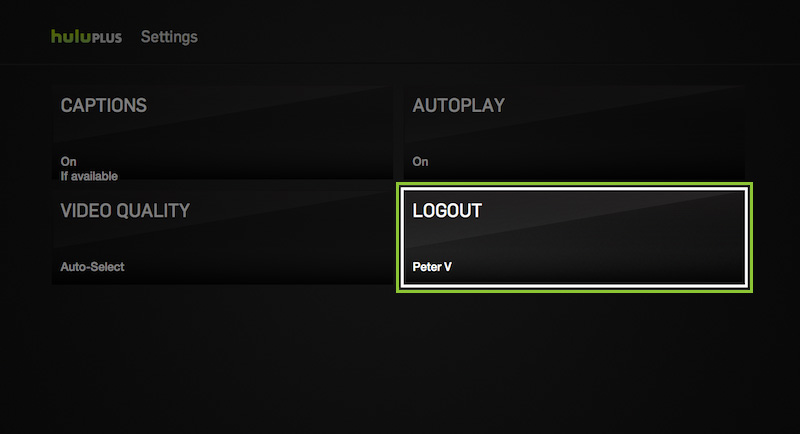 Hulu Logout