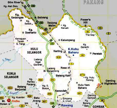 Hulu Selangor Map