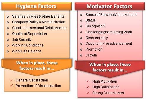 Hygiene Factors And Motivators