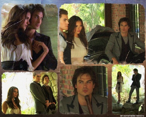 Ian Somerhalder And Nina Dobrev Photoshoot