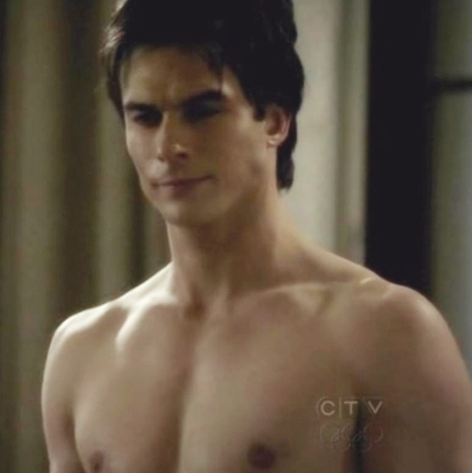 Ian Somerhalder Damon Salvatore Shirtless