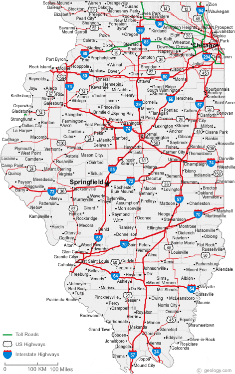 Illinois Counties And Cities