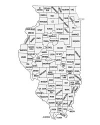 Illinois County Map Printable