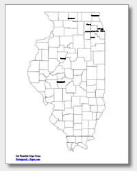 Illinois Map Of Major Cities