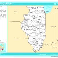 Illinois Map With Cities And Towns