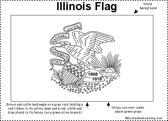 Illinois State Flag Printable