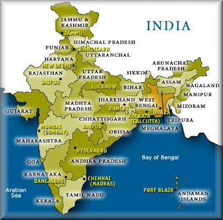 India Map With States And Capitals 2013