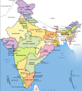 India Map With States And Capitals 2013