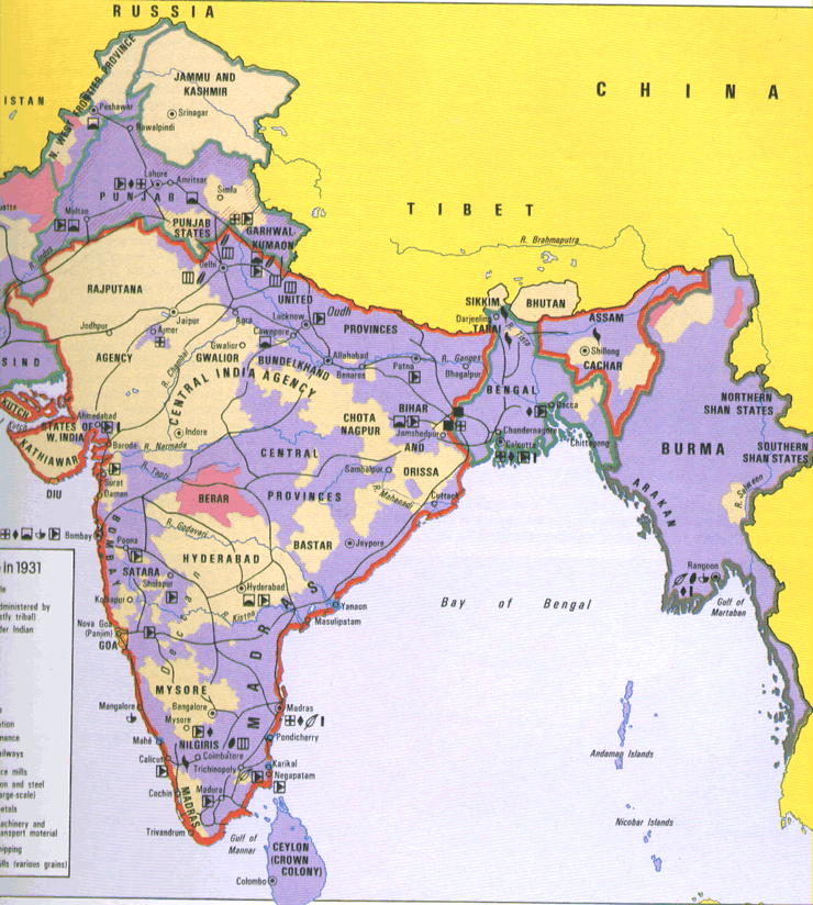 India Map With States And Cities Names