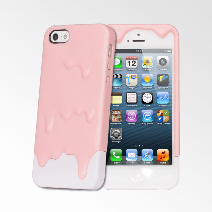 Iphone 5 White Case Pink