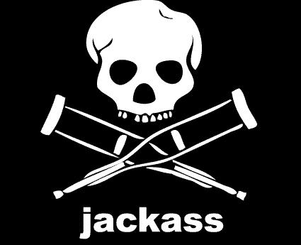 Jackass Logo Stencil