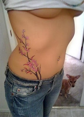 Japanese Cherry Blossom Tattoo Designs For Women