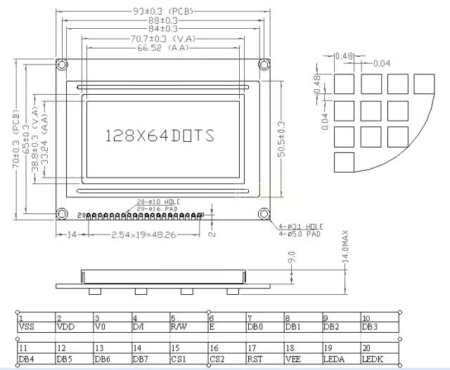 Jhd12864e Datasheet