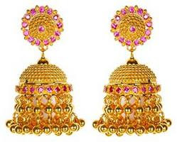 Jhumka Earrings Gold Designs