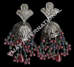 Jhumka Earrings Silver