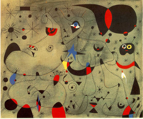 Joan Miro Blue Painting