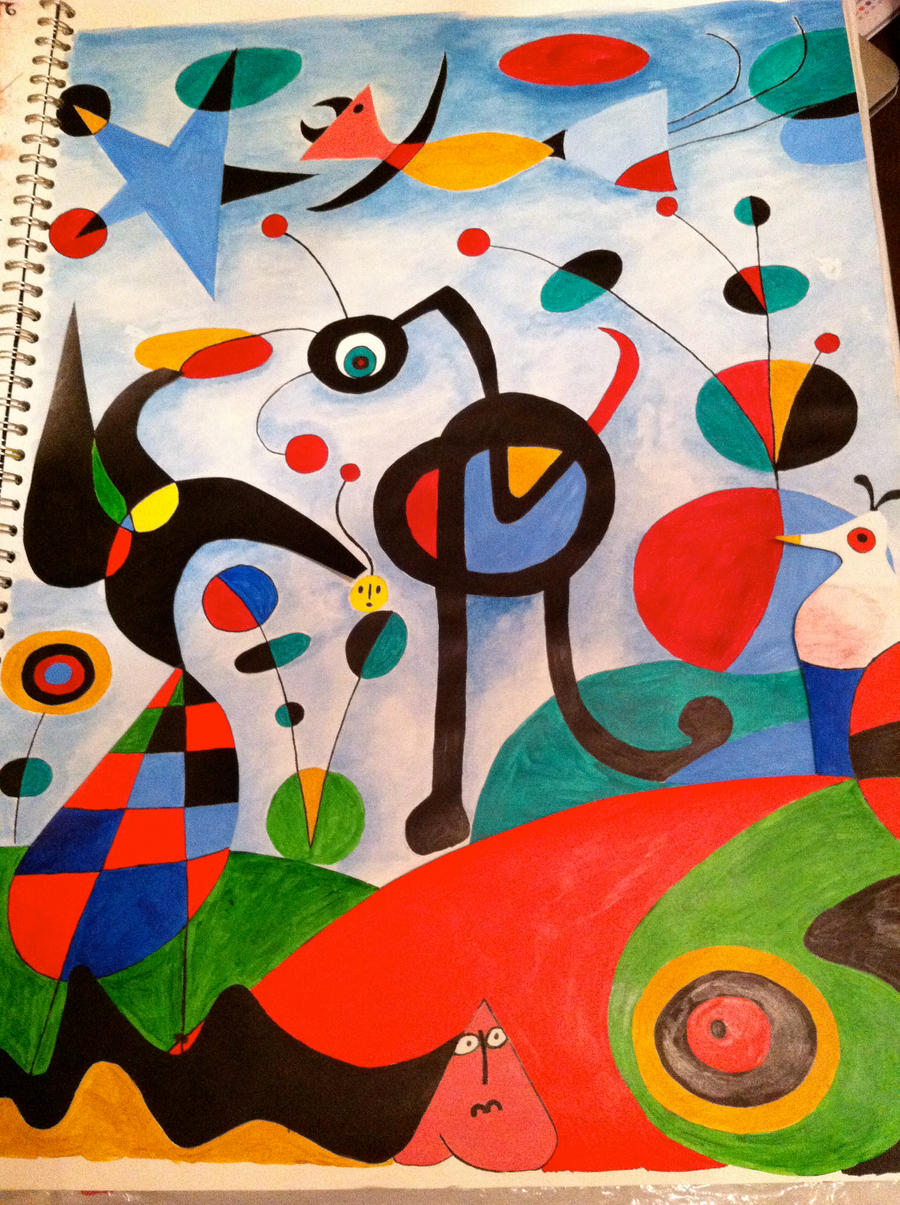 Joan Miro The Garden Painting