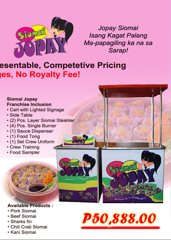 Jopay Siomai Food Cart Franchise