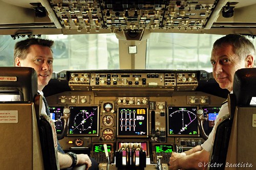 Jumbo Jet Cockpit View