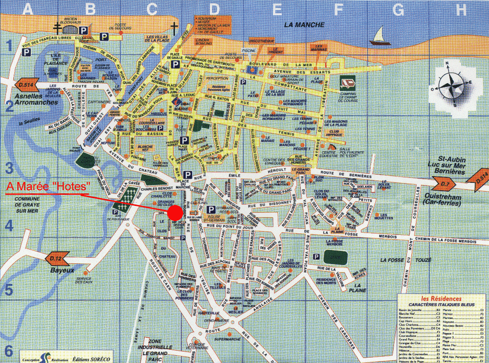 Juno Beach Normandy Map