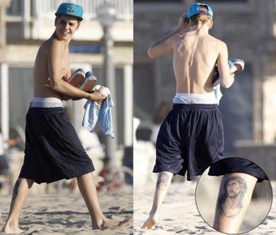 Justin Bieber Tattoo 2012