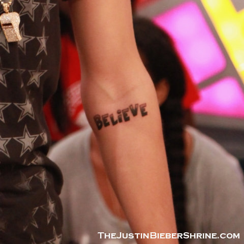 Justin Bieber Tattoo 2012