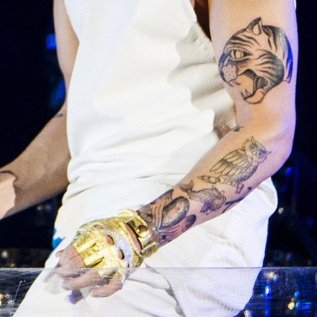 Justin Bieber Tattoo 2013 April